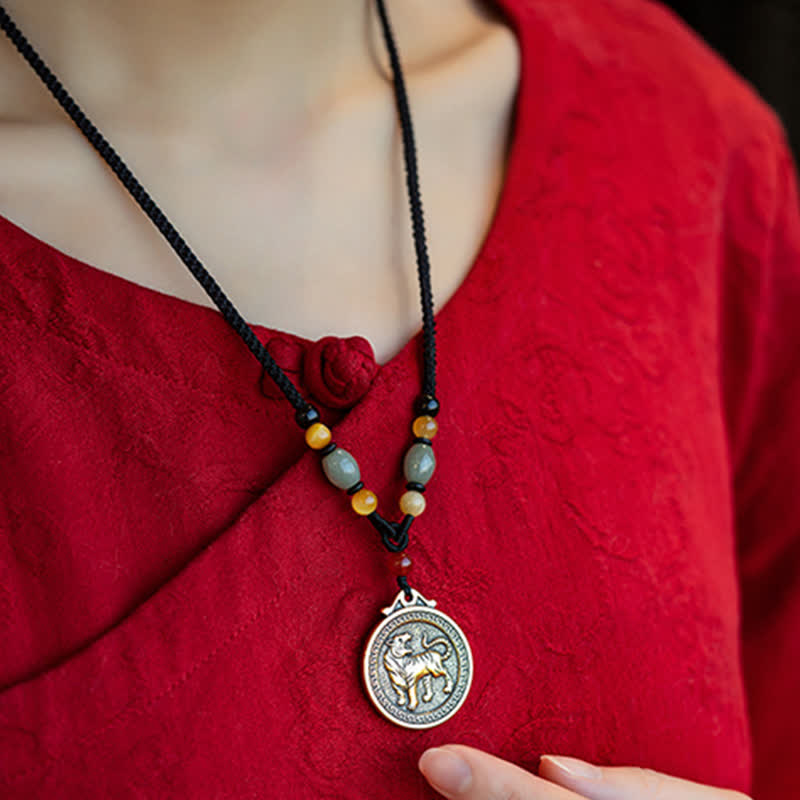 12 chińskich znaków zodiaku błogosławieństwo bogactwa naszyjnik wisiorki - image 11