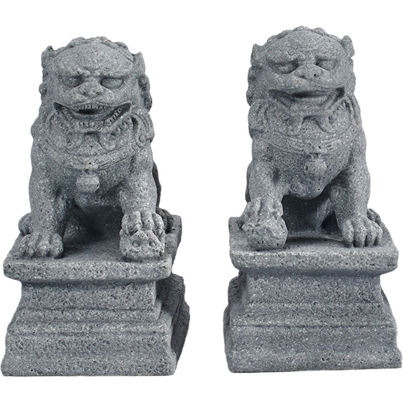 Buddha Stones Lew Fu Foo Psy Słoń Odpędzają Zło Błogosławieństwo Dekoracja Domu - image 10