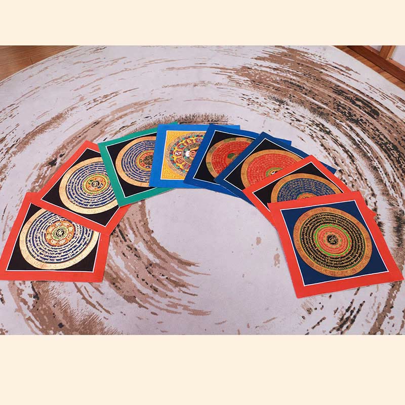 Tybetański ręcznie robiony obraz thangka Blessing Thangka Blind Box Losowy wzór kolorystyczny