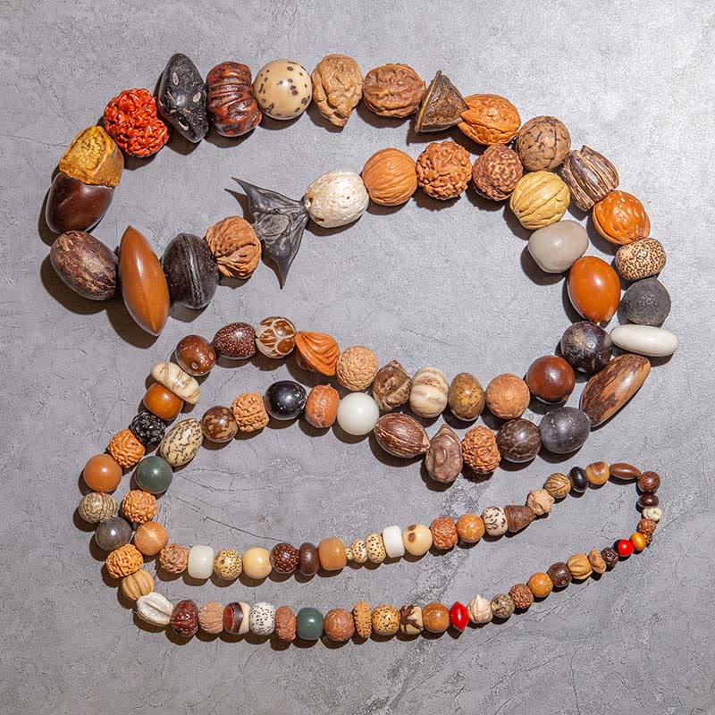 Buddha Stones 108 Mala Koraliki Bodhi Nasiona Szczęścia Bogactwo Bransoletka Mala Nadgarstek