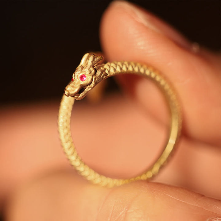 Buddha Stones 925 Srebro Sterling Vintage Rok Smoka Szczęście Ochrona Siła Regulowany Pierścień - image 7