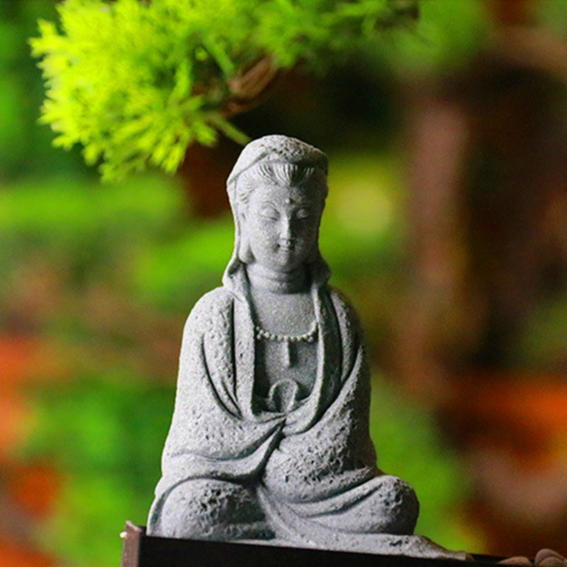 Buddha Stones Avalokitesvara Statuetka Błogosławieństwo Dekoracja Domu