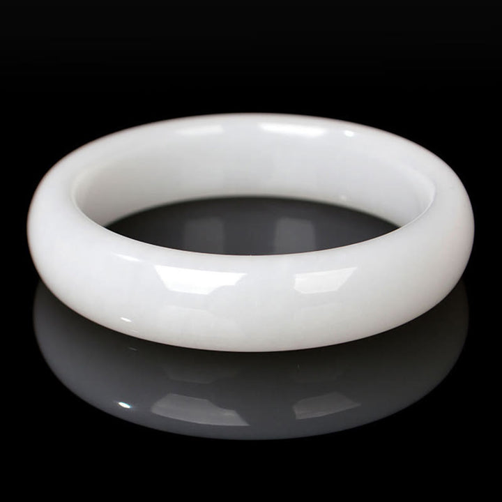Buddha Stones Naturalny Złoty Jedwabny Jadeit Bransoletka Bogactwo Szczęście Bangle