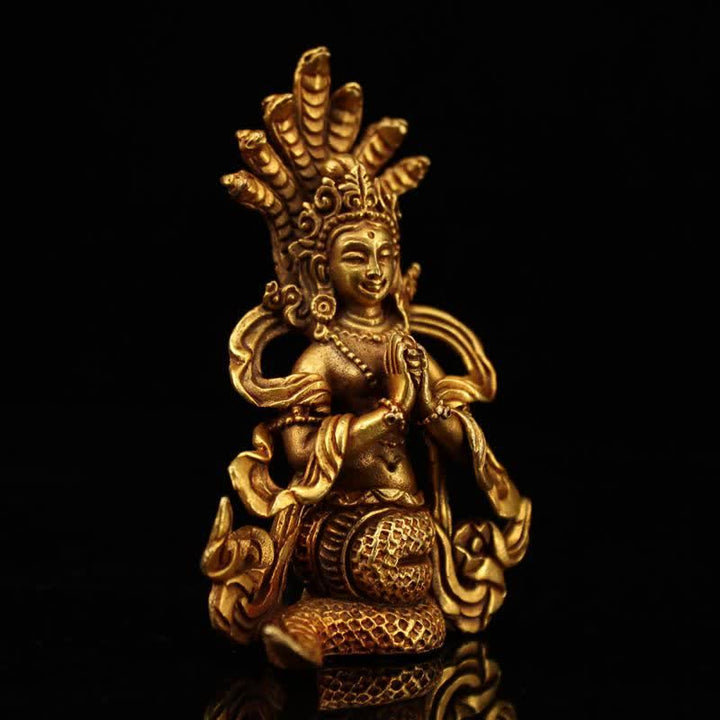 Bodhisattwa Nagarjuna Ochrona Miedziana Dekoracja Statuetki - image 1