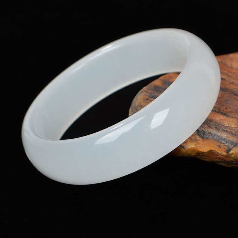 Buddha Stones Naturalny Złoty Jedwabny Jadeit Bransoletka Bogactwo Szczęście Bangle
