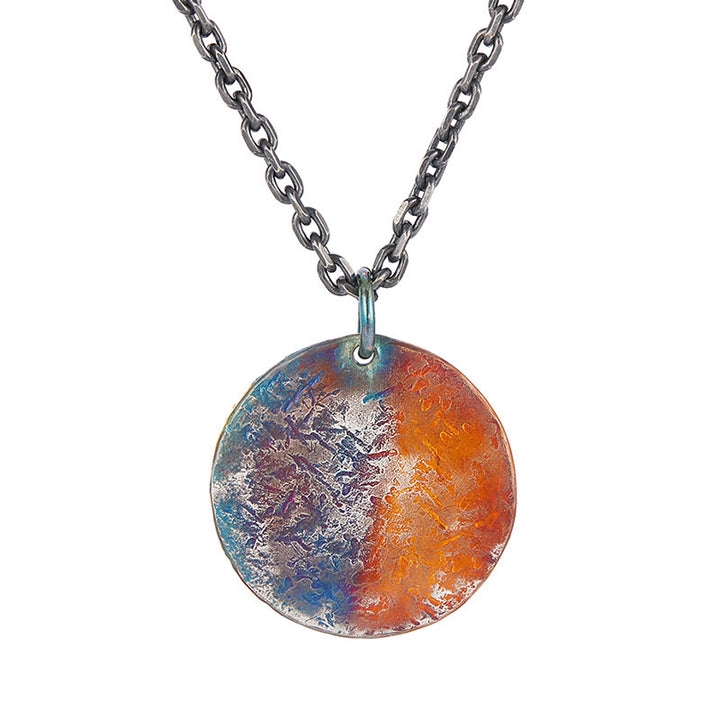 Buddha Stones 999 Srebro Sterlingowe 24K Złoto Pół Demon Pół Budda Współczucie Naszyjnik Wisiorek - image 4