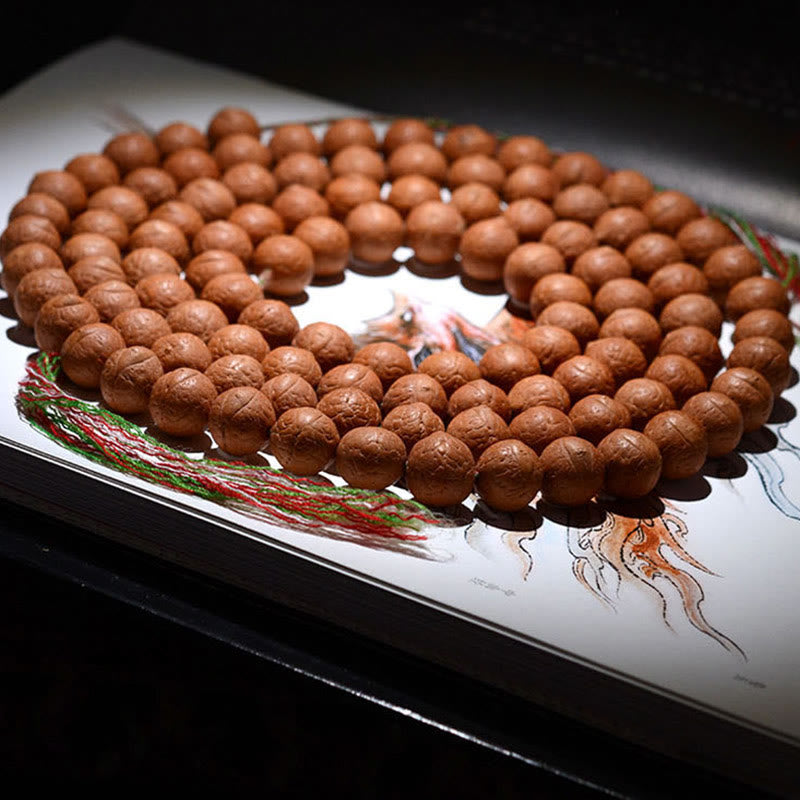 Buddha Stones 108 Mala Koraliki Nepal Bodhi Nasiona Szczęścia Bogactwo Bransoletka z frędzlami - image 4