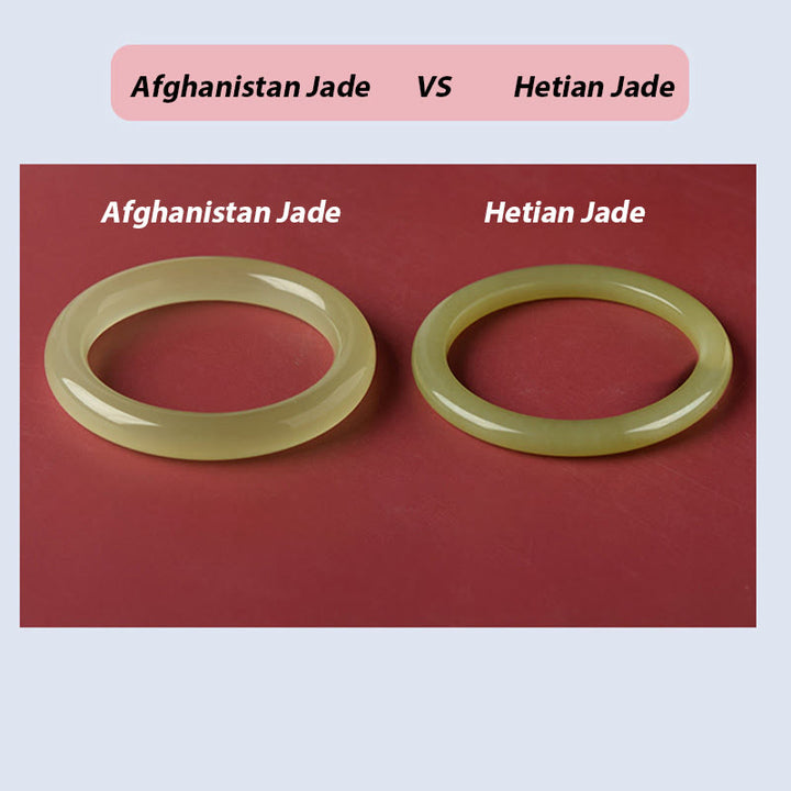 Buddha Stones Naturalne Afganistan Jade Obfitość Bransoletka Mankiet Bangle - image 13