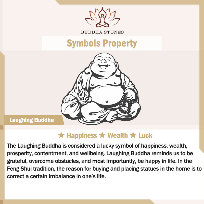 Buddha Stones Śmiejący się Budda Złoty połysk Obsydianowy naszyjnik z bogactwem Wisiorek - image 8