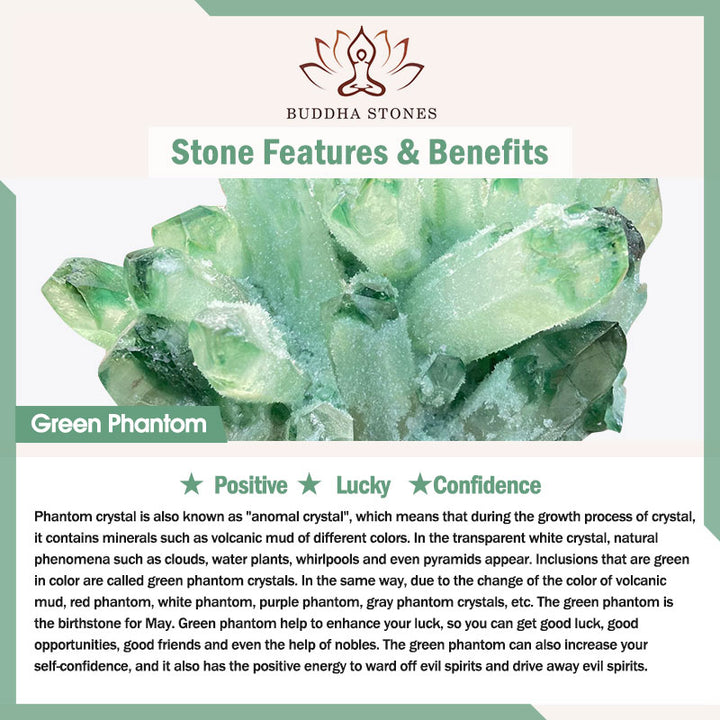 Bransoletka Buddha Stones Green Phantom Citrine PiXiu Confidence