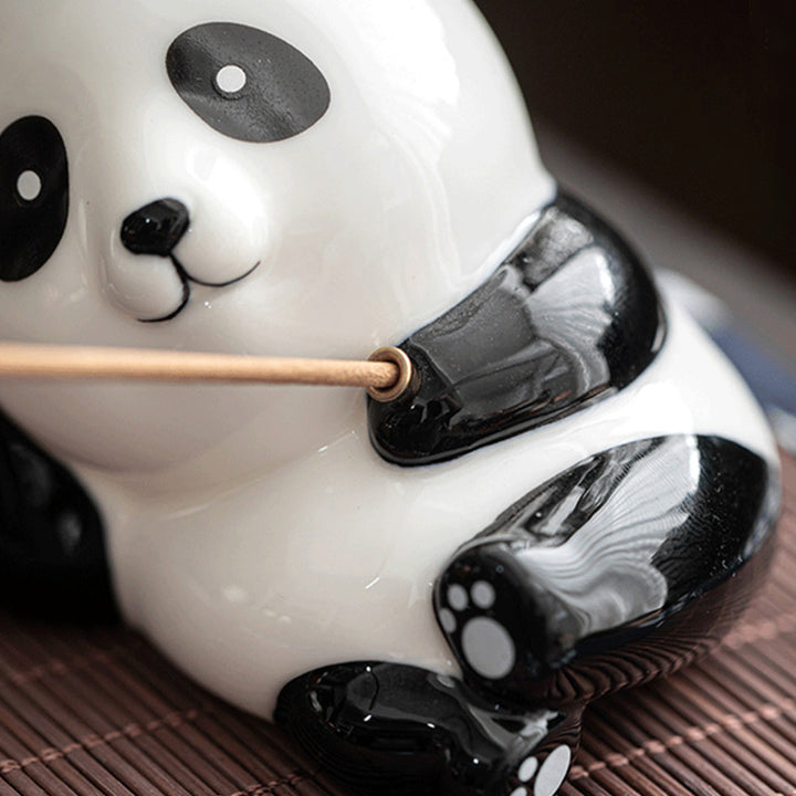 Uroczy kociak Panda Ceramic Blessing kadzielnica ozdoba - image 19