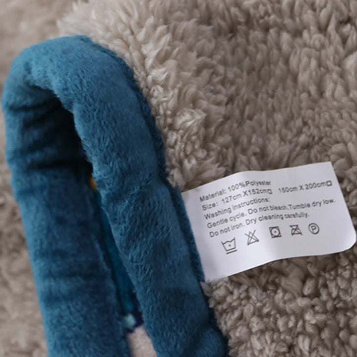 Buddha Stones Geometryczny Ciepły Miękki Koc Łóżkowy - image 20