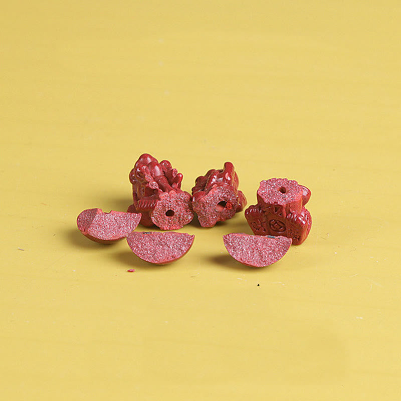 Buddha Stones Naturalne Podwójne PiXiu Cinnabar Om Mani Padme Hum Bogactwo Szczęście Koralikowa Bransoletka