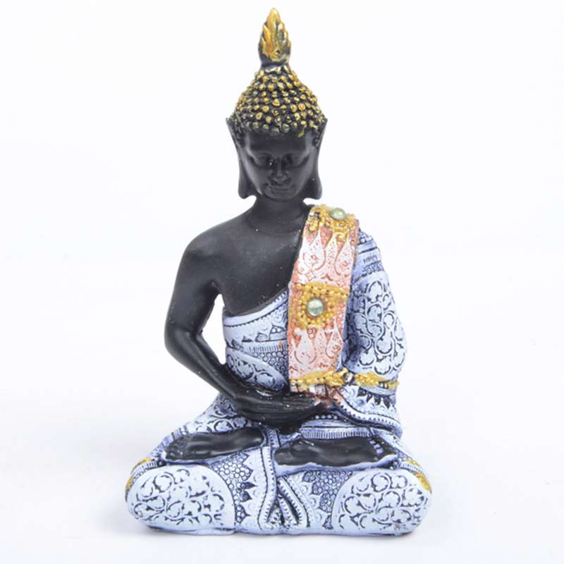 Buddha Stones Budda tybetański dekoracja FengShui - Niebieski - image 2