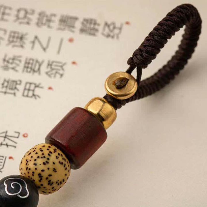 Buddha Stones PiXiu Wealth Miedziany Brelok do Kluczy