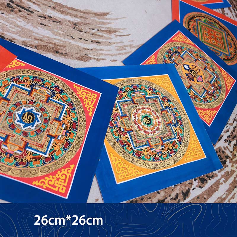 Tybetański ręcznie robiony obraz thangka Blessing Thangka Blind Box Losowy wzór kolorystyczny