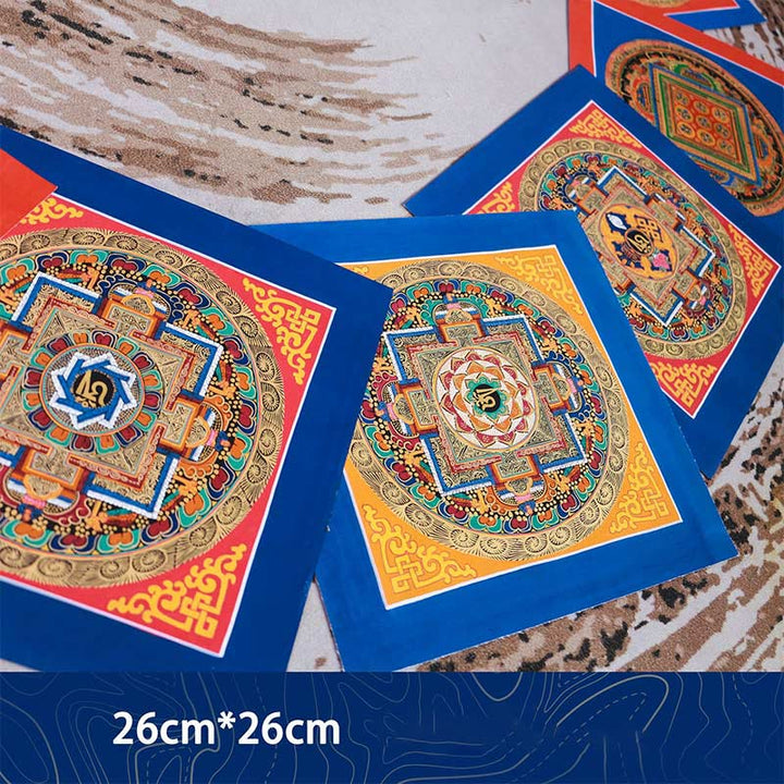 Tybetański ręcznie robiony obraz thangka Blessing Thangka Blind Box Losowy wzór kolorystyczny