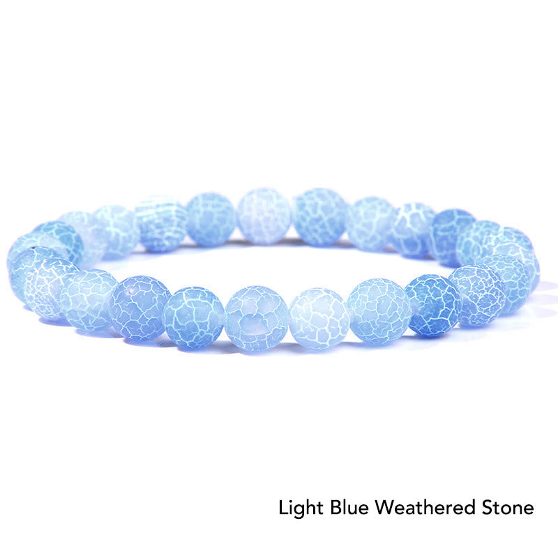 Bransoletka z koralików Natural Agat Stone Crystal Balance