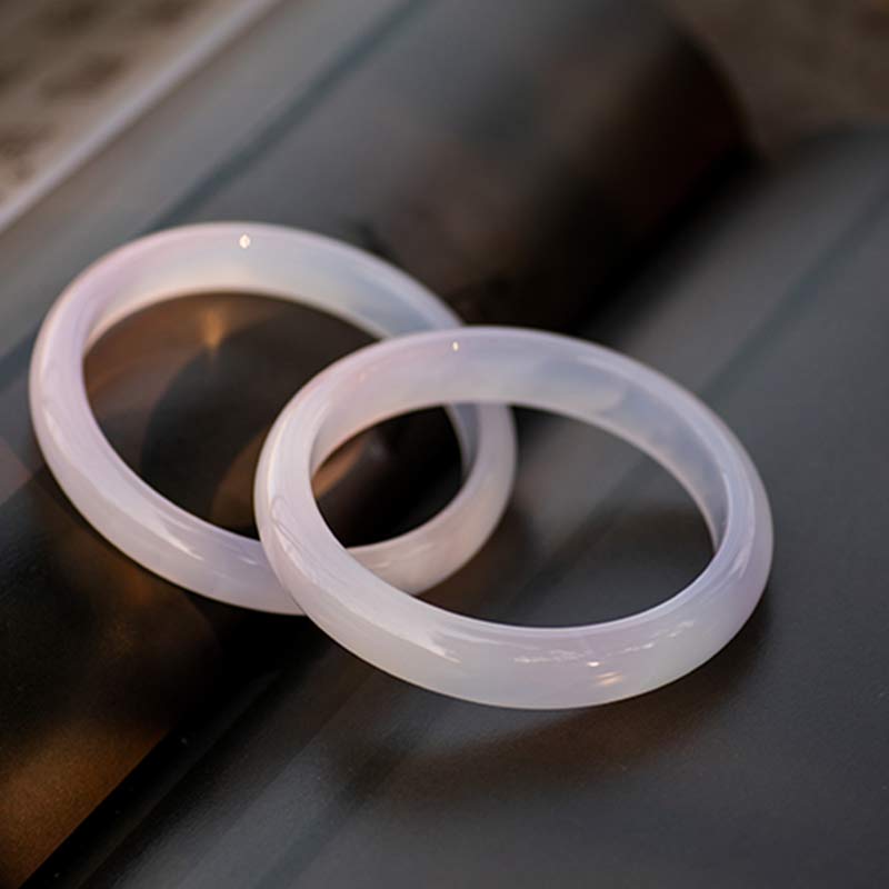 Buddha Stones Naturalne Chalcedon Harmonia Pozytywna Bransoletka Bangle - image 13