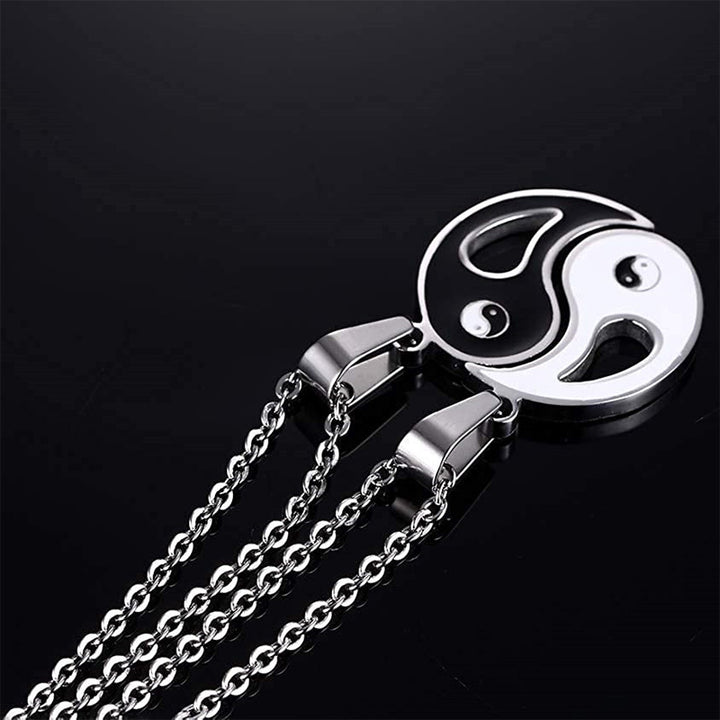 2szt Yin Yang Wisiorek Naszyjnik Para