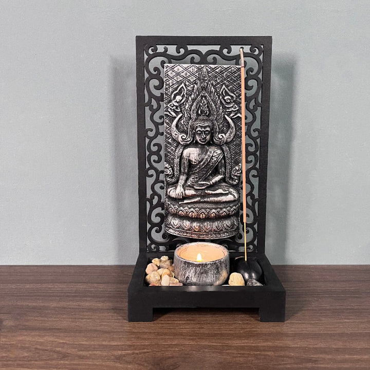 Buddha Stones Budda Współczucie Spokój Dom Żywica Modlitwa Ołtarz Dekoracja