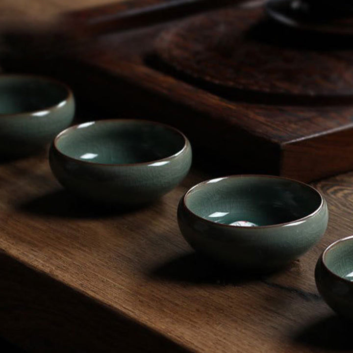 Buddha Stones Kolorowe Ryby Koi Ceramiczny Filiżanka Kung Fu Filiżanka Miska