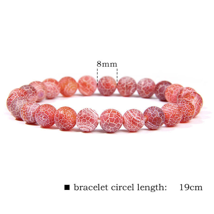 Bransoletka z koralików Natural Agat Stone Crystal Balance