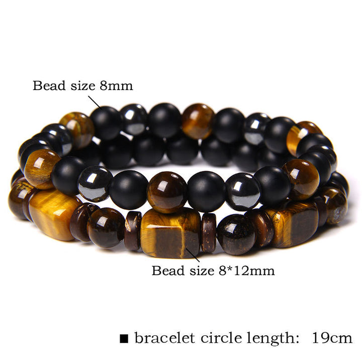 Buddha Stones Tiger Eye Frosted Stone Hematyt Courage