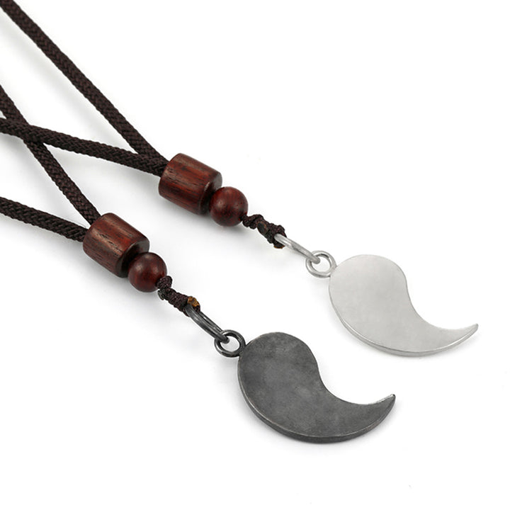 Buddha Stones 990 Srebro Sterlingowe Naszyjnik Yin Yang Równowaga Harmonia Wisiorek - image 16