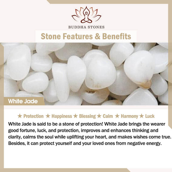 Kolczyki FengShui White Jade Butterfly Fortune
