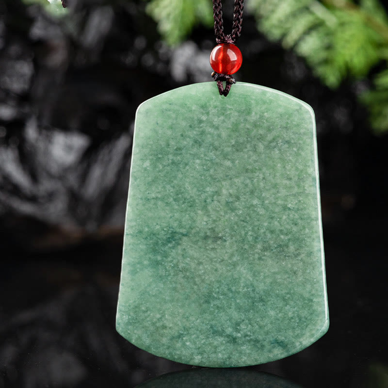 Buddha Stones Naturalny Jadeit Chiński Zodiak Smok Morze Szczęście Naszyjnik Wisiorek - image 8