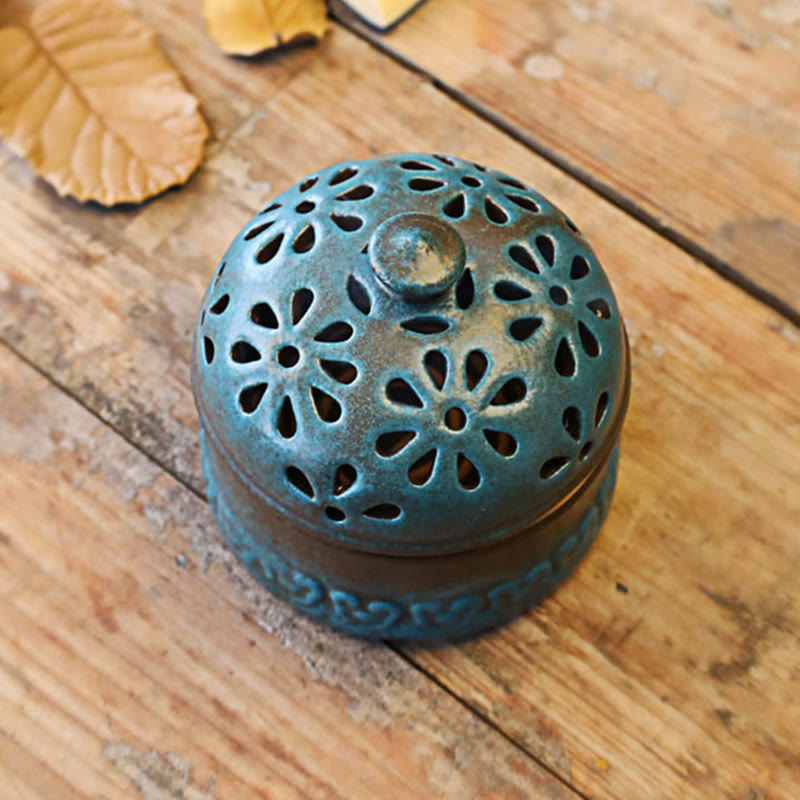 Buddha Stones Mini Puste Duchowe Medytacje Ceramiczne Małe Kadzielnice Dekoracja