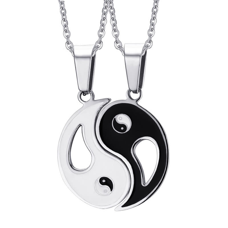 2szt Yin Yang Wisiorek Naszyjnik Para