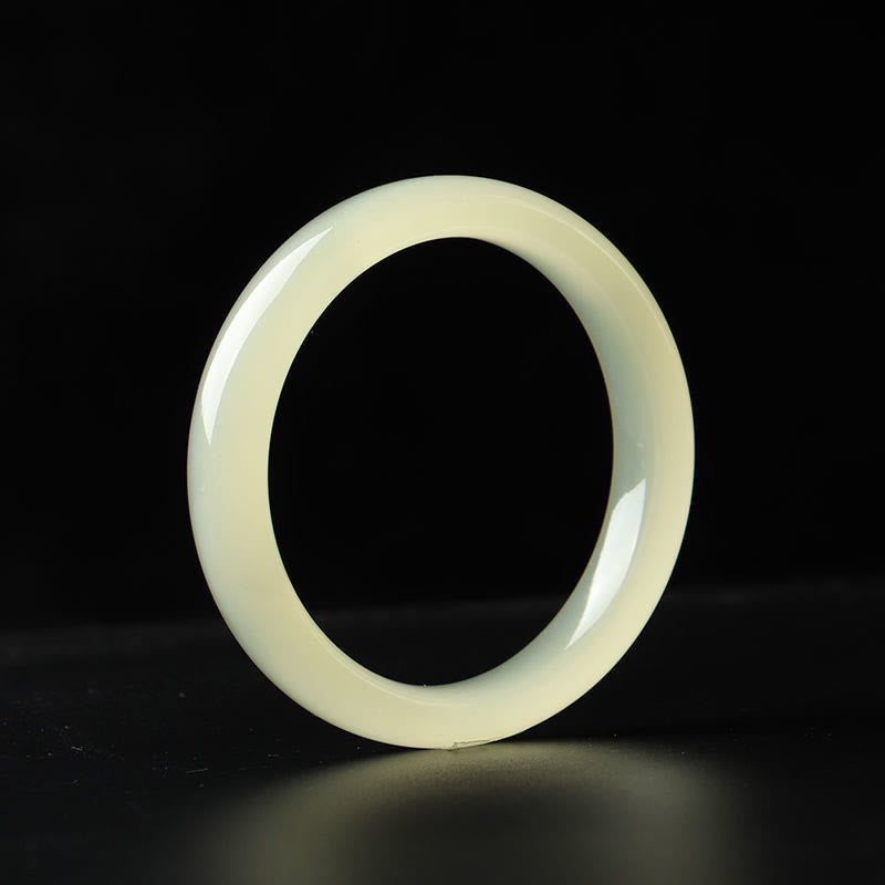 Buddha Stones Naturalne Afganistan Jade Obfitość Bransoletka Mankiet Bangle