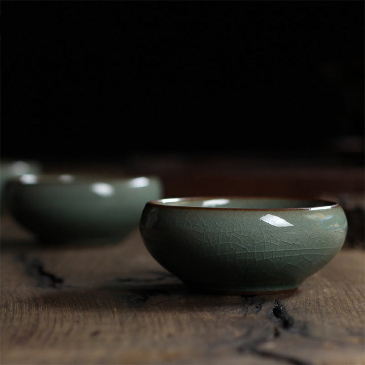 Buddha Stones Kolorowe Ryby Koi Ceramiczny Filiżanka Kung Fu Filiżanka Miska - image 2
