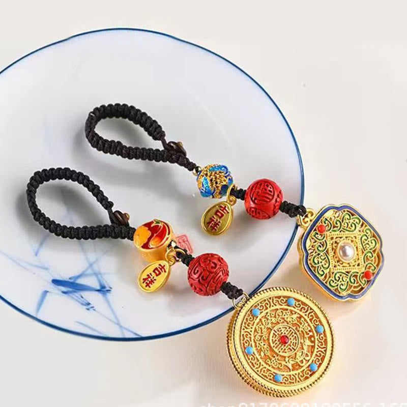 Buddha Stones Fu Charakter Błogosławieństwo Ruyi Charm Brelok