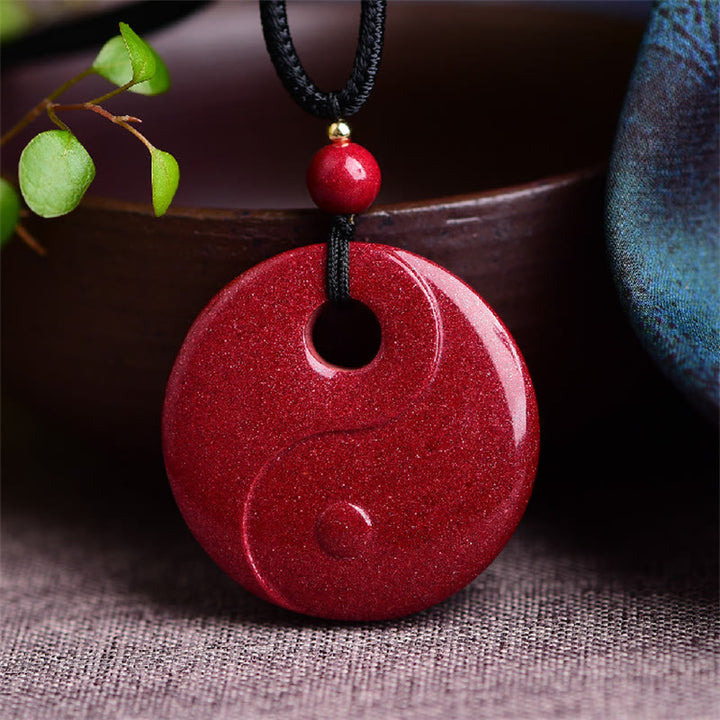 Buddha Stones Śmiejący się Budda Yin Yang Chiński Zodiak Tykwa Naturalny Cynober Błogosławieństwo Naszyjnik Wisiorek - image 8