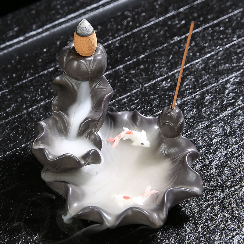 Buddha Stones Koi Fish Lucky Kadzielnica Dekoracja - image 1
