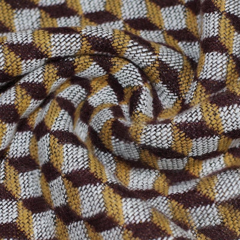 Buddha Stones Tybetański Szal Klasyczny Wzór Zimowy Przytulny Ciepły Szalik Podróżny Otulacz - image 8