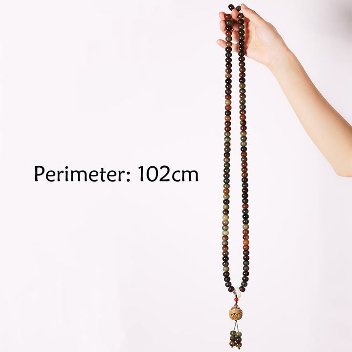 Buddha Stones 108 Mala Koraliki Dunhuang Kolor Bodhi Nasiona Dzi Koralik Trzymający Z dala Złe Duchy Bransoletka