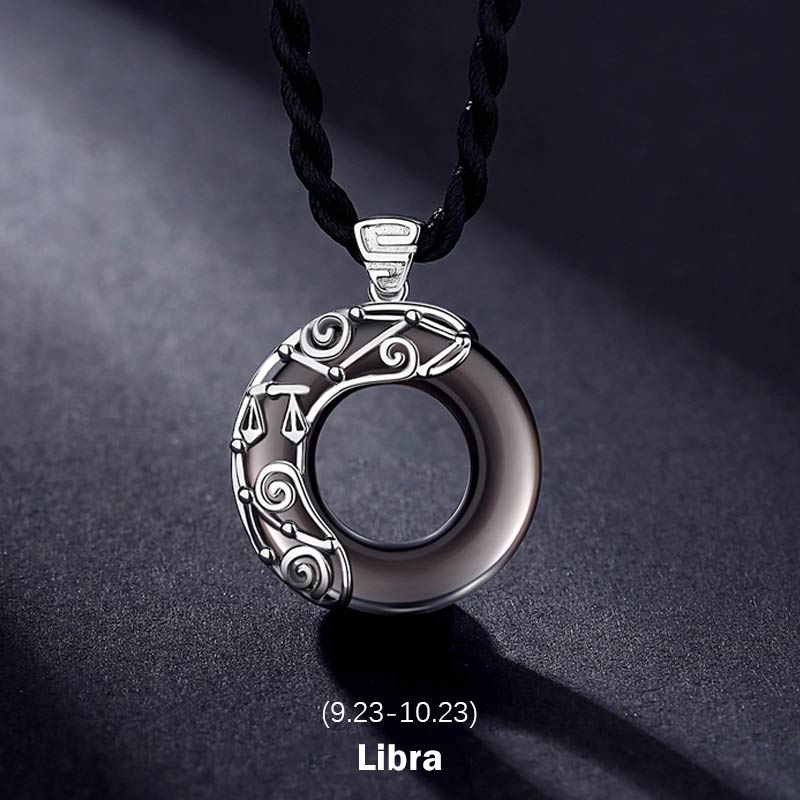 Buddha Stones 12 konstelacji zodiaku Obsydian lodowy Błogosławieństwo Okrągły naszyjnik