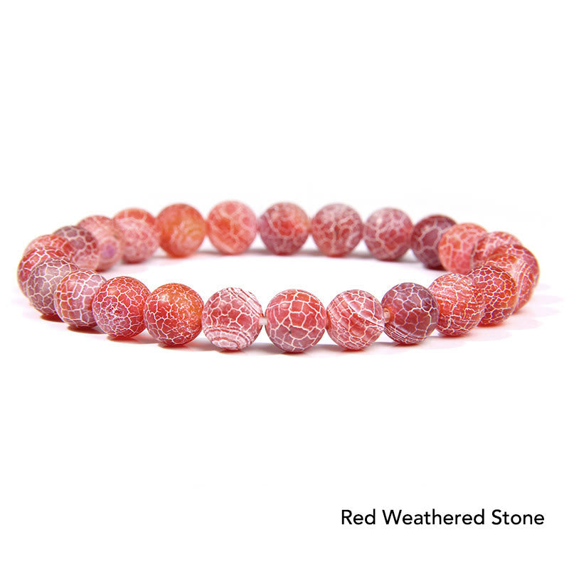 Bransoletka z koralików Natural Agat Stone Crystal Balance