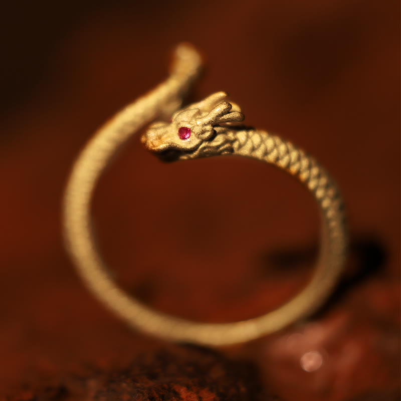 Buddha Stones 925 Srebro Sterling Vintage Rok Smoka Szczęście Ochrona Siła Regulowany Pierścień - image 3