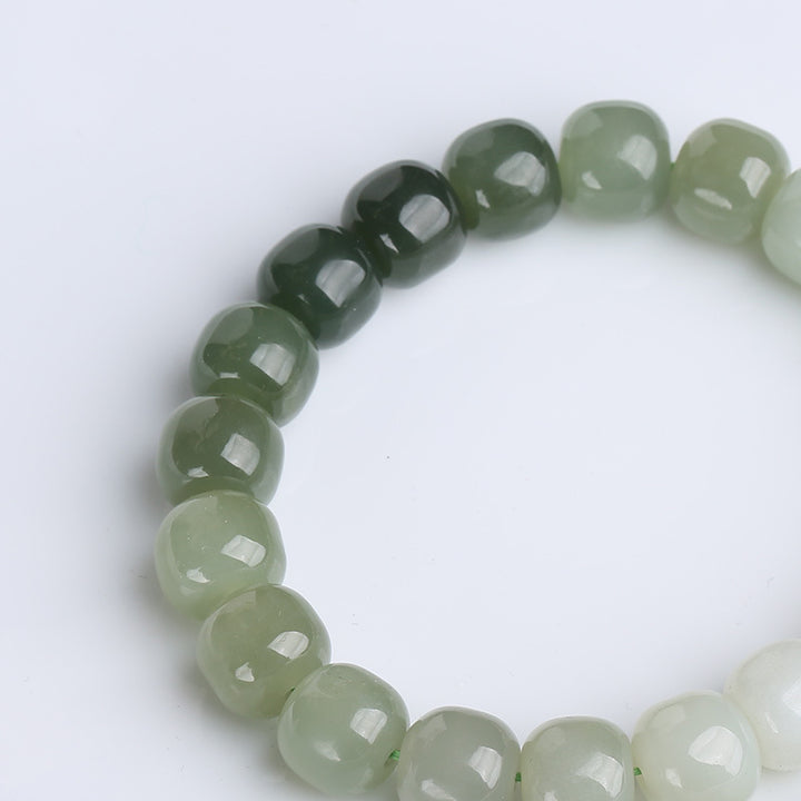 Bransoletka z Buddha Stones Gradient Jade Luck Blessing