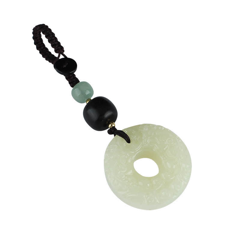 Buddha Stones PiXiu Jadeit Klamra Pokoju Obfitość Bogactwo Brelok