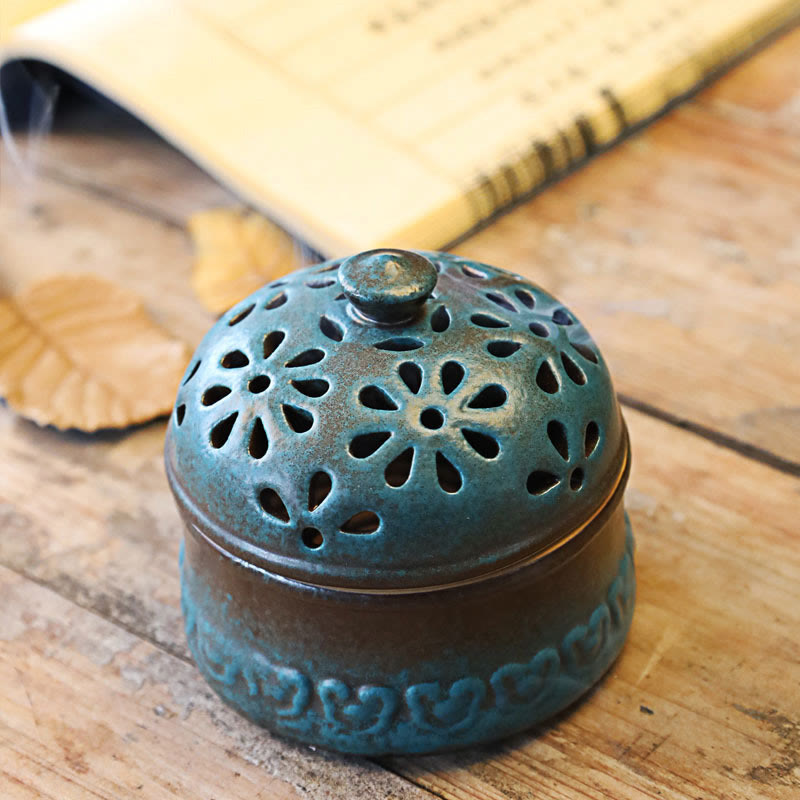Buddha Stones Mini Puste Duchowe Medytacje Ceramiczne Małe Kadzielnice Dekoracja