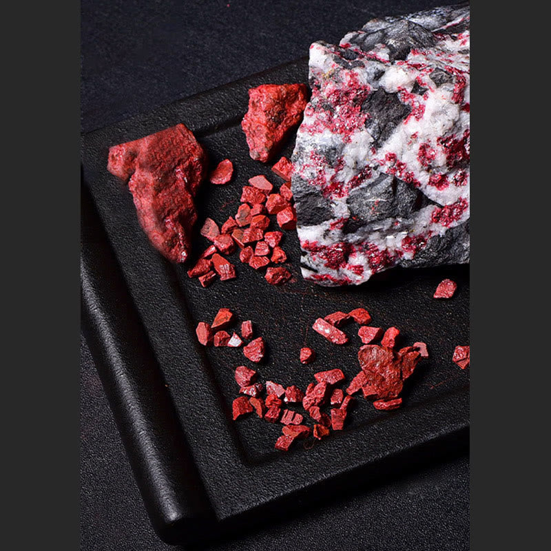 Buddha Stones Naturalne Duchy Górskie Cinnabar Wydaj Pieniądze Bagua Błogosławieństwo Naszyjnik Wisiorek Brelok