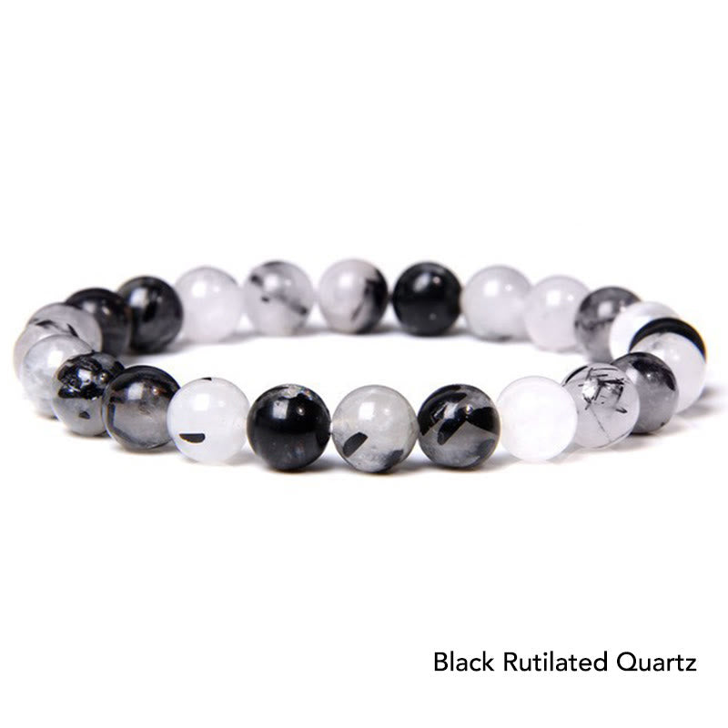Bransoletka z koralików Natural Agat Stone Crystal Balance