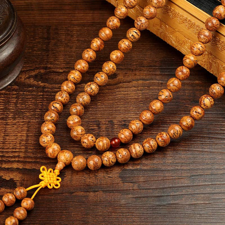 Bransoletka z Buddha Stones i nasion bodhi z tybetańskiej mądrości