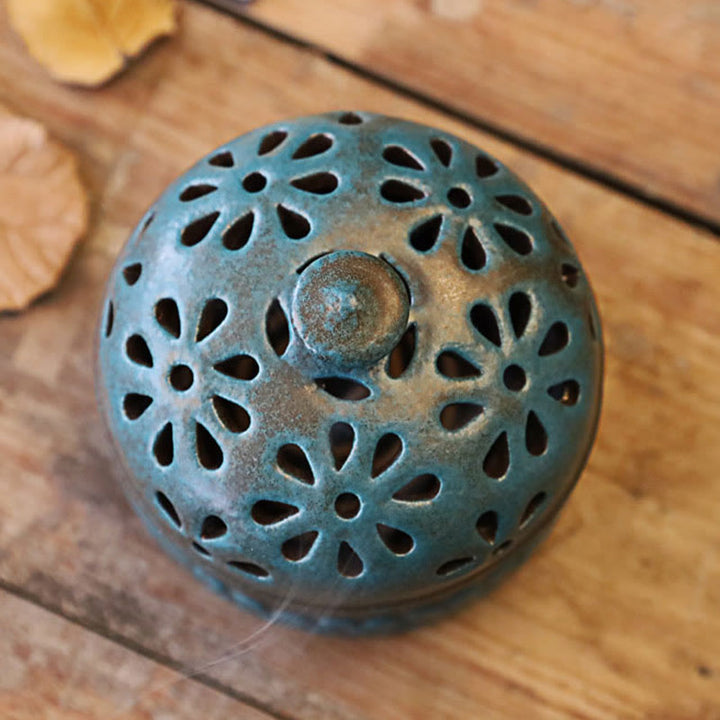 Buddha Stones Mini Puste Duchowe Medytacje Ceramiczne Małe Kadzielnice Dekoracja